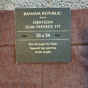 NWT Banana Republic Grayson Slim-Tapered Fit Pants